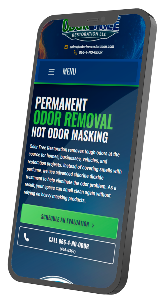 Contact us for odor removal and schedule a professional evaluation